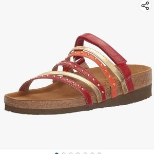 Naot Footwear Prescott Women Sandals Stripes Leather Shoes Size 8